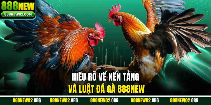 Hiểu rõ về nền tảng và luật đá gà 888new